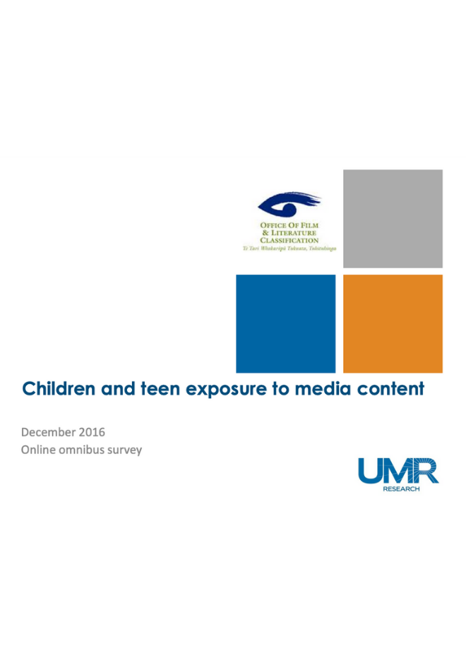 Children and teen exposure to media content