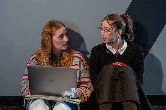 Young people talking