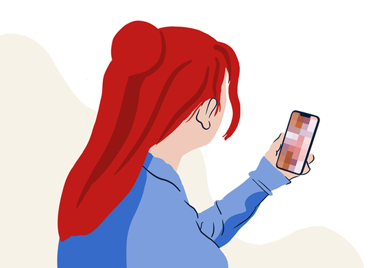 woman on phone